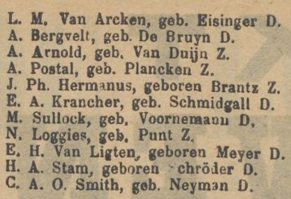 1896 - Geboorte Wilhelmina Aleida Bergvelt (geb. 10-5-1896)