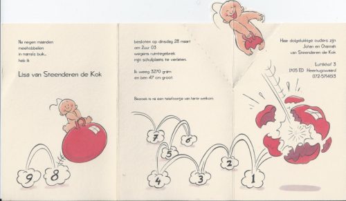 2000 - Geboorte Lisa van Steenderen de Kok