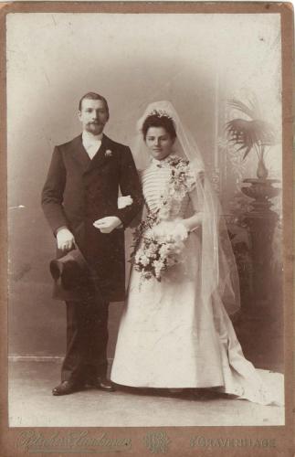 1898 - Huwelijk Jan Bosman en Henriëtte Wilhelmina Sofia Bergfeld (geb. 29-1-1869)‏‎