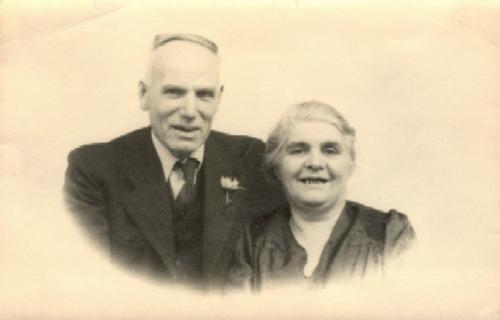 1950 - Jan Hendrik Bergveld (geb. 18-2-1889) en Maria Geertruida Rumbrink