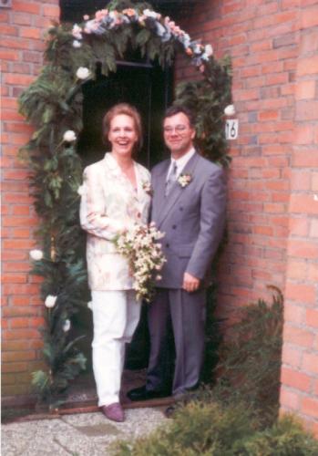 1991 - Huwelijk Wilhelmina Maria Geertruida Bergveld (geb. 30-11-1959) en Charles Johannes Antonius van Steenderen de Kok