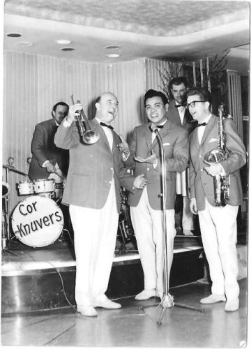 1960 - Frederik Bergvelt (geb. 11-1-1913) met trompet