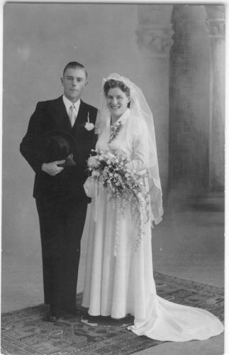 1953 - Trouwfoto Alida van Steenderen de Kok en Jan Hendrik Otto Dop