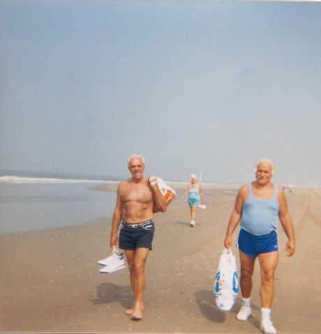 1987 - Carel van Steenderen de Kok (l) en Pieter van Steenderen de Kok (r) Katwijk aan zee