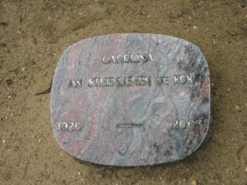 2003 - Grafsteen Carolina van Steenderen de Kok - begraafplaats Werkhoven 