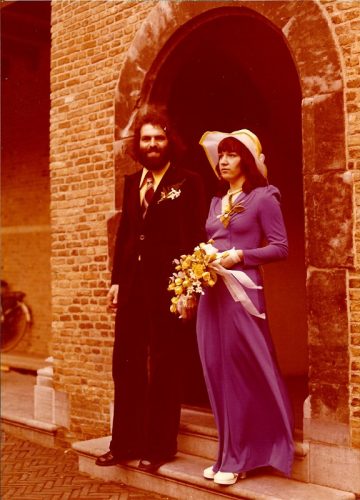 1974 - Huwelijk Pieter van Steenderen de Kok en Marijke ten Braak Dordrecht 