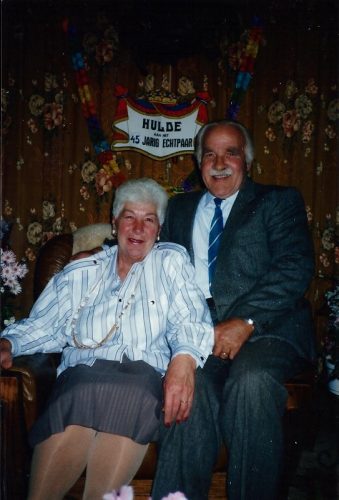 1987- 45-jarig Huwelijk Pieter van Steenderen de Kok en Christina de Wolf